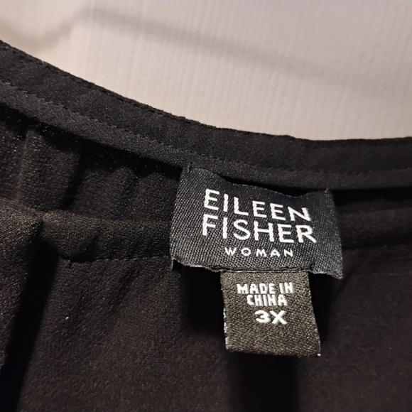 Eileen Fisher Silk Georgette Crepe Wide-Leg Pant Ankle Length Easy Fit Size 3XL - Picture 4 of 8